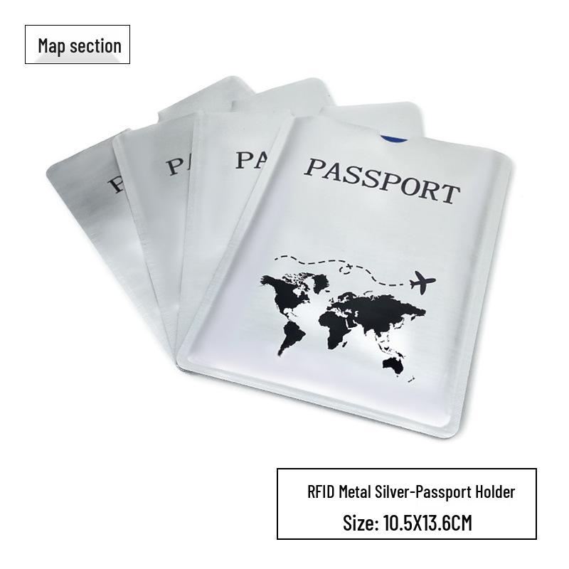 

Алюминиевый держатель для паспорта с защитой от кражи и лазерным дизайном самолета