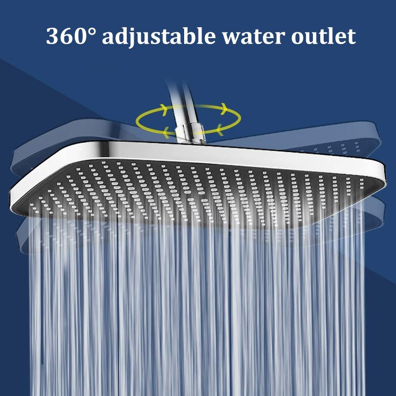 Neues Druckduschkopf-Set Haushalt Quadratisch Großes Paneel Universal Badezimmer Große Wasser Duschkombination
