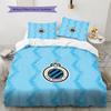 Club Brugge KV Pattern Bedding Quilt Set  Home Decoration  Gift (1 * Duvet Cover + 2 * Pillowcase  Without Core)