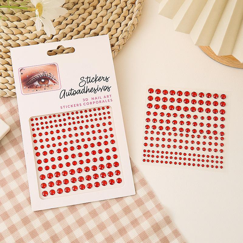 Diamond Crystal Tattoo Sticker Glitter Eyeliner Eyebrow Make Up Face Eyes Diamond Tattoos Rock Rhinestone 3D Eyeliner Stickers