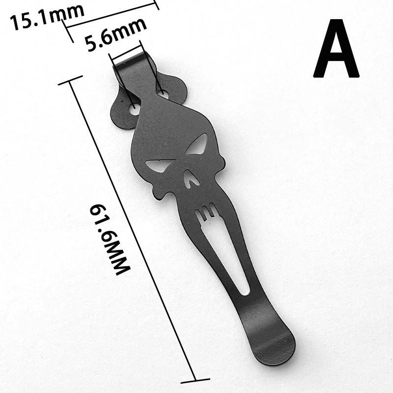 1piece Titanium Alloy Pocket Knife Clip for ZT 0350 Knives Back Clip for ZT Folding Knife