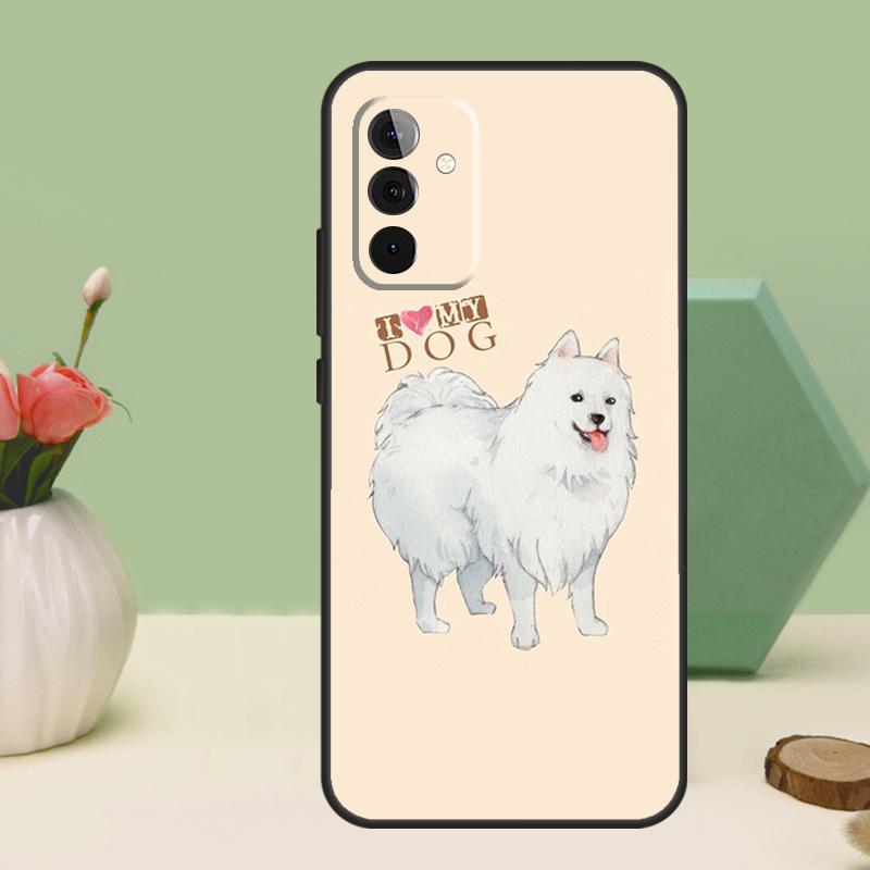 Japanese Spitz Dog For Samsung Galaxy A16 A55 A35 A15 A32 A12 A22 A52 A54 A34 A14 A56 A36 A26 A13 A53 A06 Case