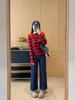 Xiao He 2026 Embroidered Denim Slim Straight-Leg Women's Jeans
