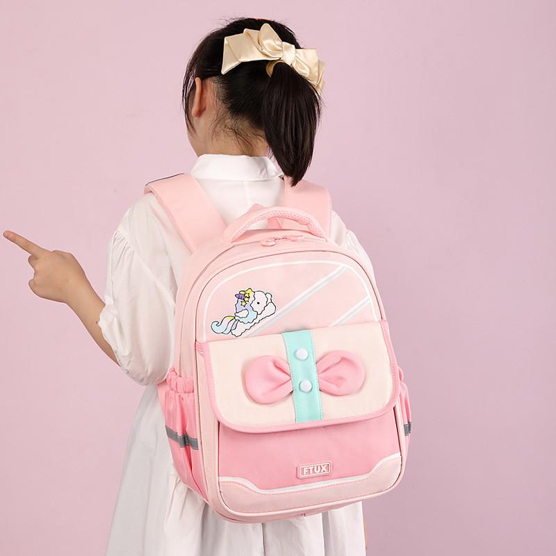 Adorable Animal Patterned Large Capacity Backpack For Kids Aged 6 To 12 Years