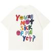 Streetwear Bothsides Graphic T-Shirt Cotton Tshirt Unisex Tops Tees Summer Short Sleeves T Shirt