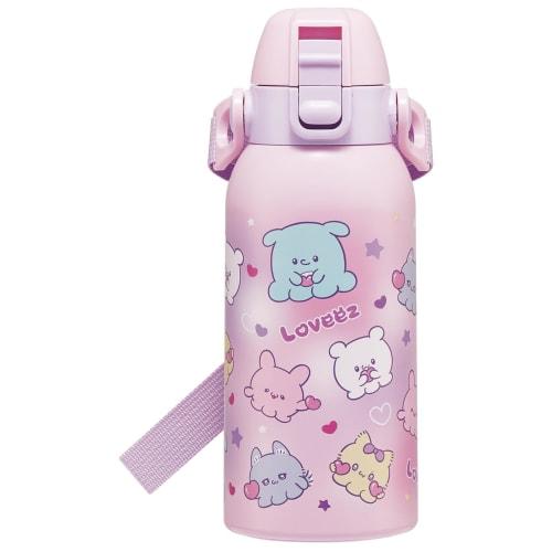 Skater Children's Water Bottle, 600ml, Love Ease, for Girls, Insulated, Stainless Steel, Lightweight, Sports Bottle, STCH6-A