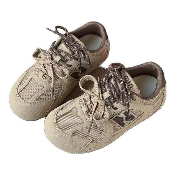 Mesh Forrest Gump shoes women's spring 2025 new retro flat-bottomed versatile sports training shoes breathable casual board shoes