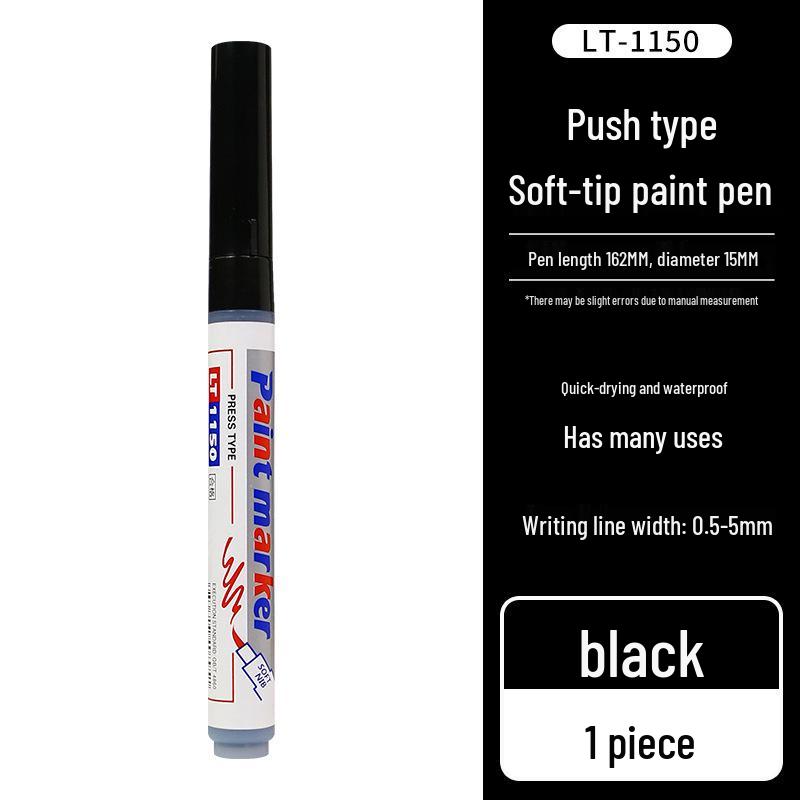Letu Eco-Friendly Soft-tip Paint Pen Set - DIY Hand-painted, Graffiti, Colored, Waterproof, and Fade-resistant.