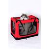 Sacoche de transport - dibea - tb10054 - rouge - 90x61x65 cm - pour chiens et petits animaux