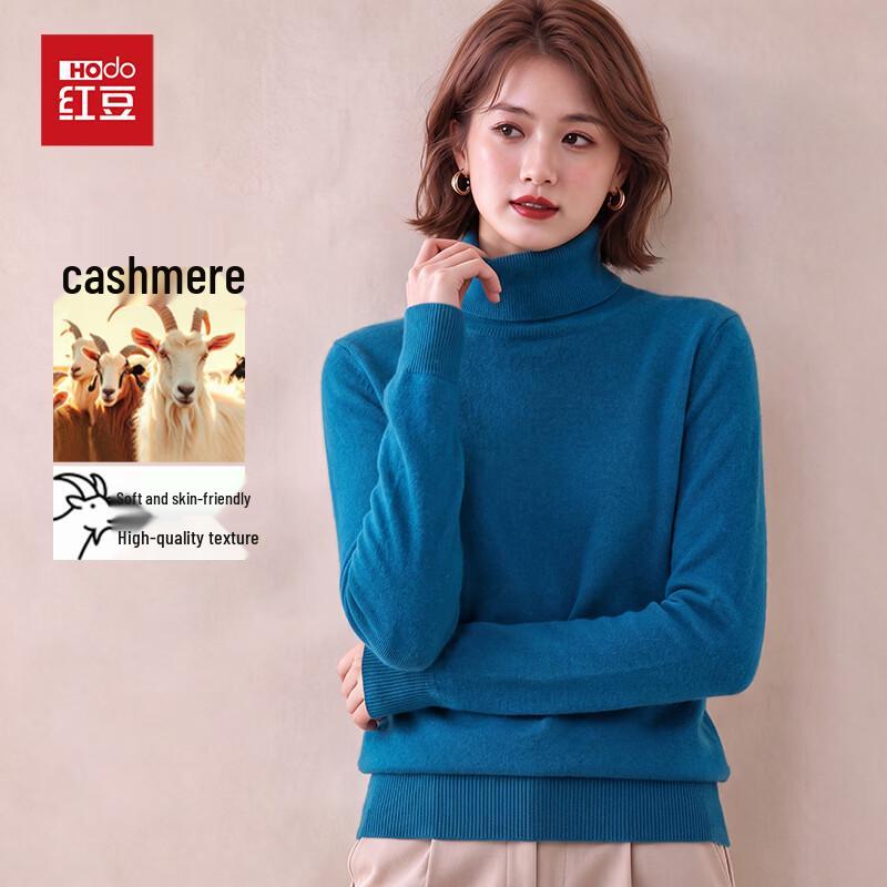 Women's 100% Cashmere Turtleneck Pullover Sweater