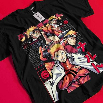 Naruto T-shirt Itachi T-shirt Jiraya Skjorta Minato Kakashi Hinata Kurama Boruto BB1470