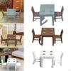 3 Pieces 1/87 Dollhouse Furniture Set with Food Tray for Miniature Layouts