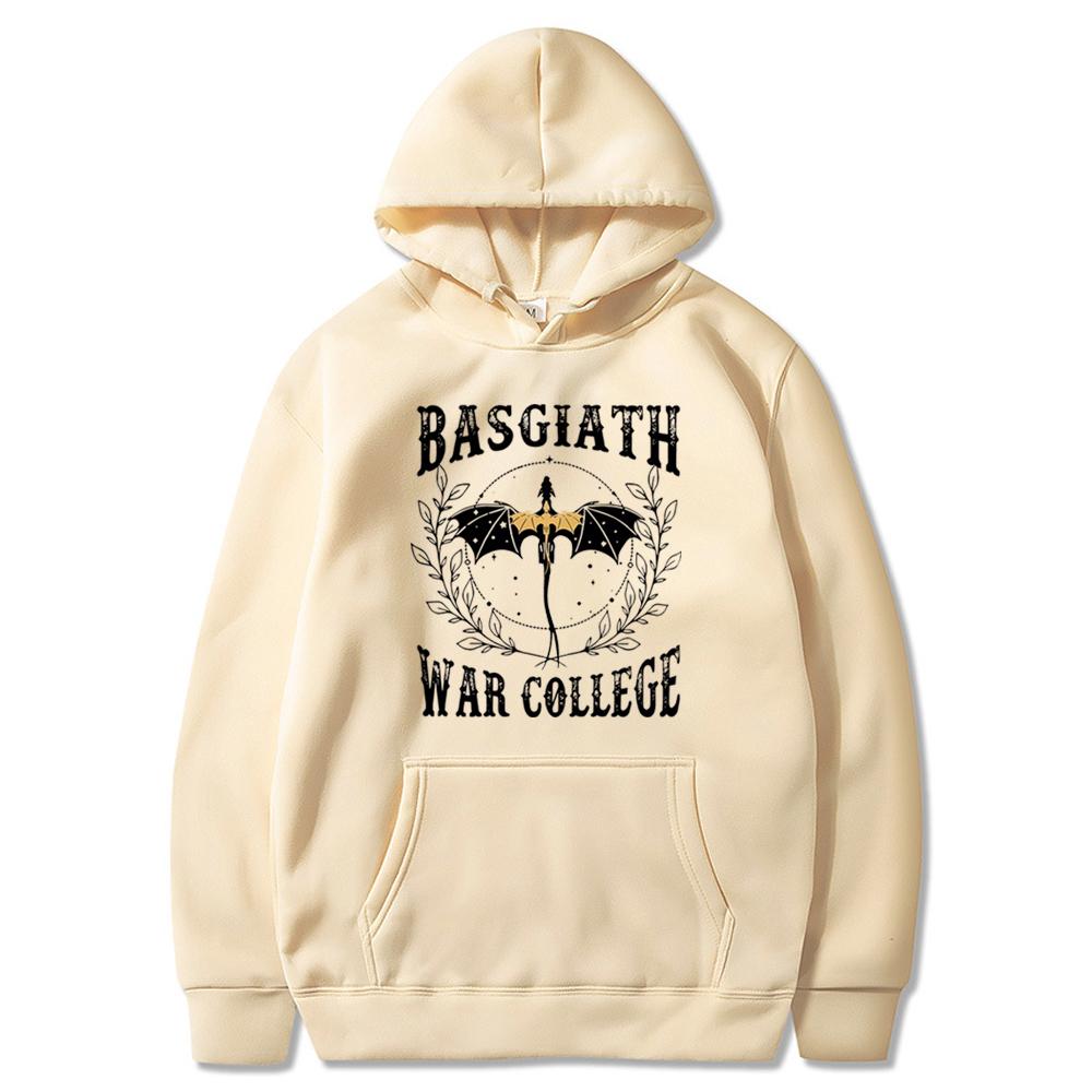 Vintage Fourth Wing Hoodie Schwarz und Gold Drachengrafik Basgiath War College Kapuzensweatshirt Rebecca Yoros Buchliebhaber Hoodies