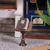 1/12 Scale Miniature Book Reading Stand for Dollhouse Furniture Micro Scene Decoration Model Props for Dolls House