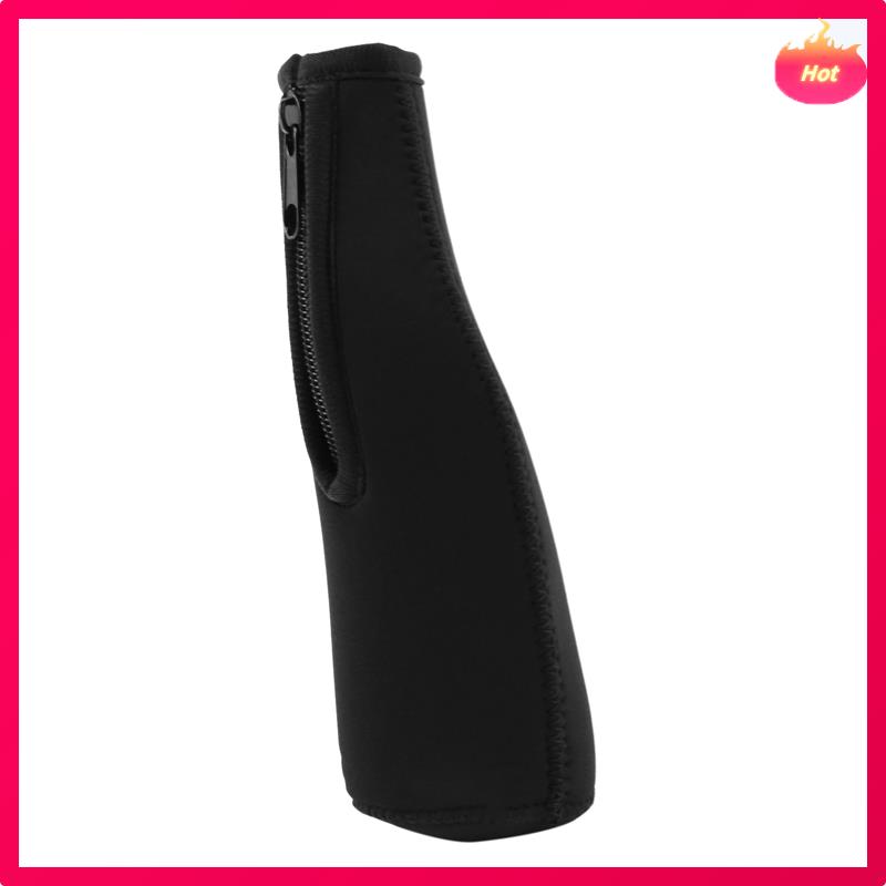 12 Pack Beer Bottle Cooler Sleeves Keep Drink Cold Zip-Up Extra Thick Neoprene Insulated Sleeve Cover Black 3990₽