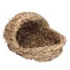Hand Woven Pet Bed Slipper Shape Hand Made Grass Hamster Bed for Hamsters Guinea Pigs Rabbits and Cats