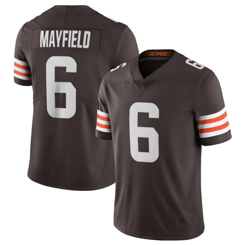NFL Cleveland Browns 24 Nick Chubb 95 Myles Garrett Embroidered Jersey Men Women Sportswear Cotton Blend