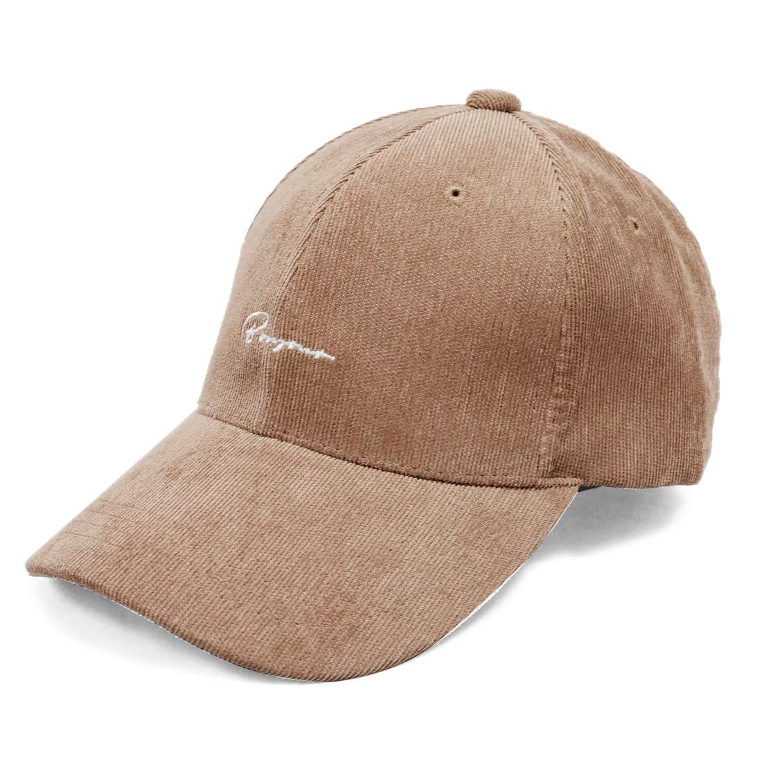 

Keys Corduroy Cap with Logo for Men and Baseball Cap Embroidery, Polyester, Mocha, Women,