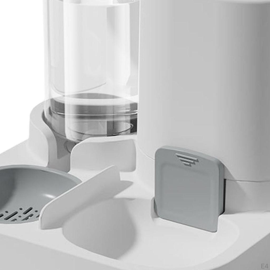 2 in 1 Automatic Pet Feeder Cat Bowl Food and Water Dispenser for Kitten Puppy