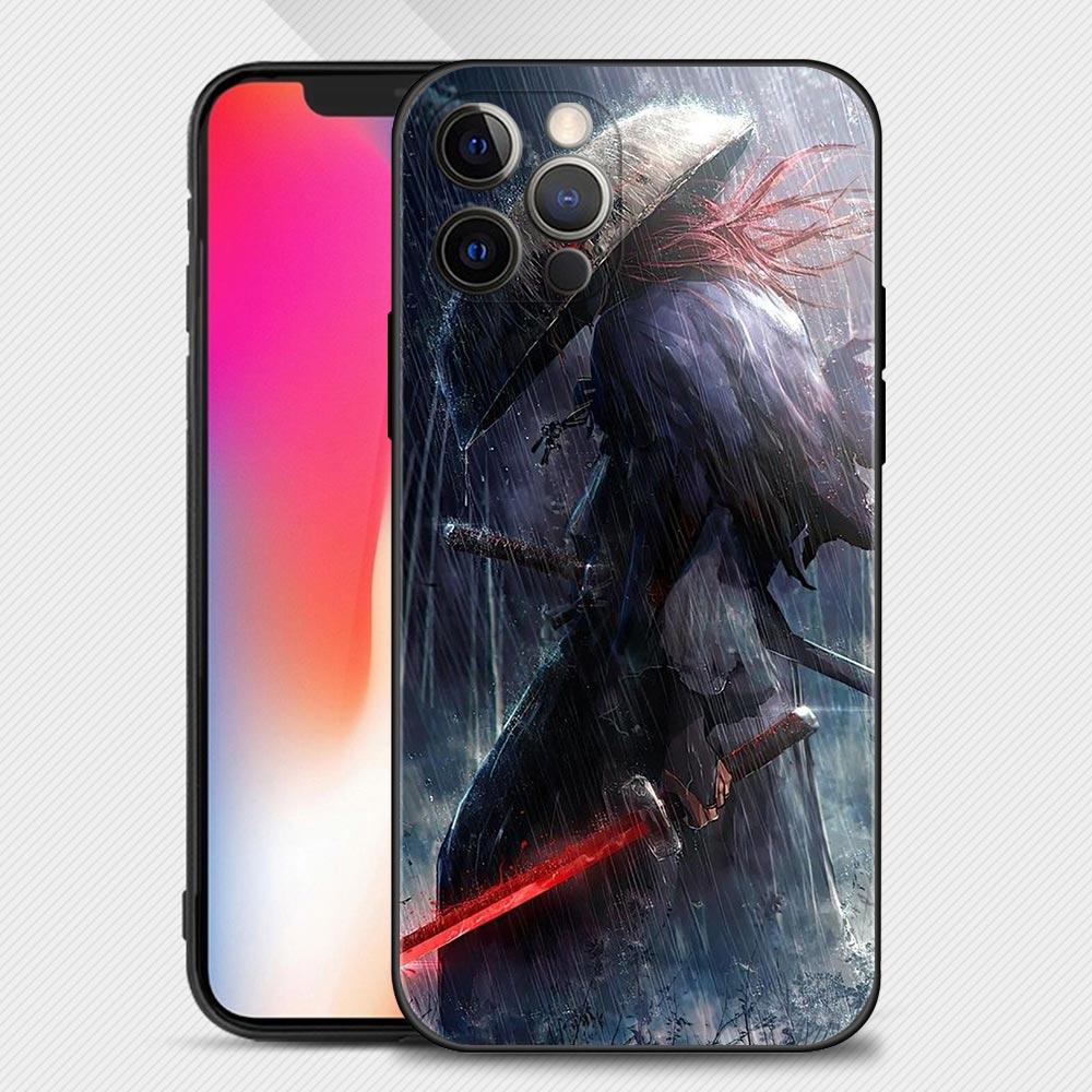 Landscape Ink Samurai Art Phone Case Cover Coque For Iphone Xiaomi Mi Samsung Galaxy Redmi Note A S 11 12 13 14 15 22 23 24 5G Pro Plus Max Fe Ultra