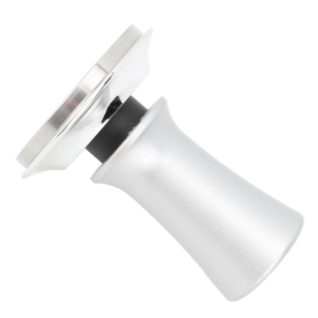 51mm Stainless Steel Coffee Tamper Flat Base Coffee Fine Powder Tamper with Balanced Spring Handle