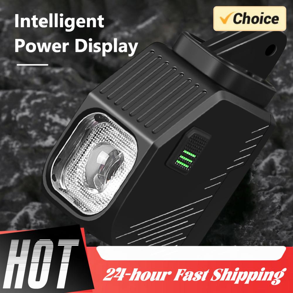 Remote Control Bike Light Hanging/Mountable Headlight with Cut-Off Anti-Glare Beam Type-C USB Rechargeable Bike Front Light