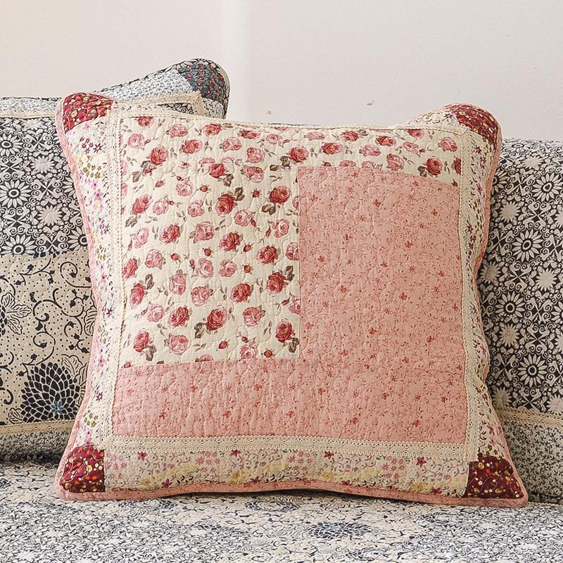 2pcs Cotton Quilted Backrest Cover Soft and Skin Friendly Sofa Cushion Cover Modern and Simple Breathable Backrest Without Core