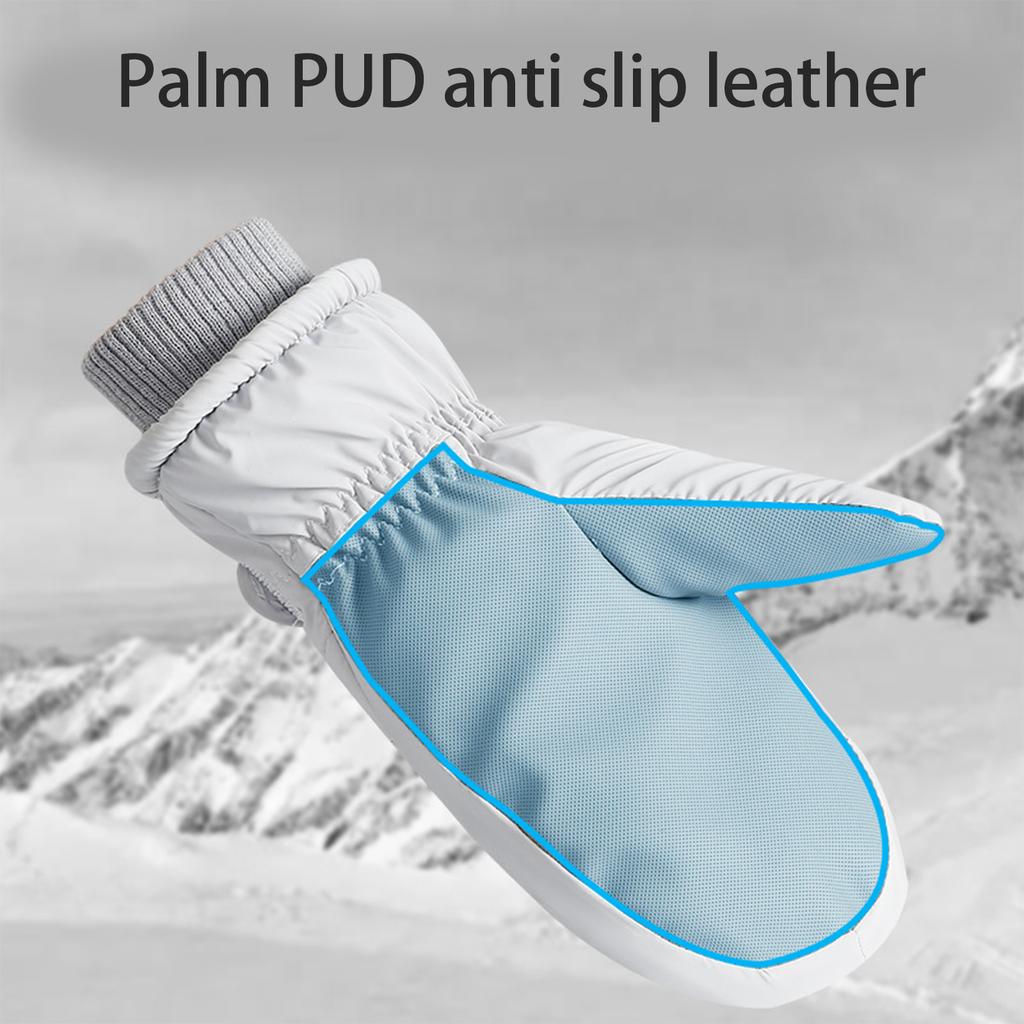 1pair Winter Waterproofed Insulated Gloves Outdoor Sports Mittens Skiing Gloves for Outdoor Sports and Snow Activity