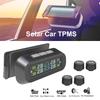 Auto-Reifendrucküberwachungssystem Temperaturwarnung Kraftstoff sparen mit 4 externen Sensoren Solar TPMS Auto-Reifendruckmonitor