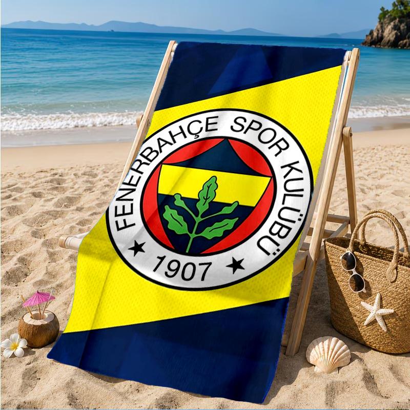 Fenerbah?e Crest Design Strandtuch, Schnelltrocknend, Pflegeleicht, Geeignet für Fitness und Strandurlaub, Sport-Essential