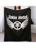 Tokio Hotel Merch Tokio Hotel Logo Throw Blanket Luxury St Manga Thin Hair Blankets