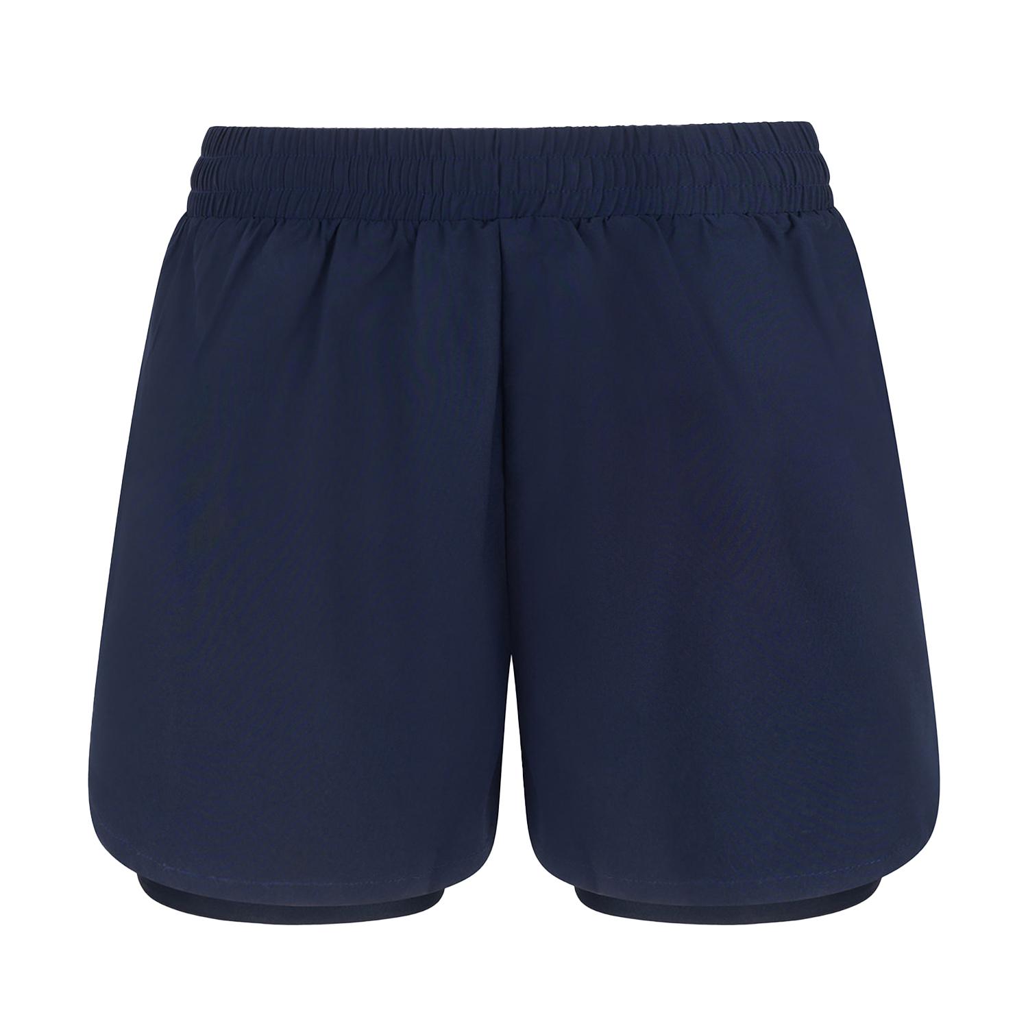 Tombo Dames/Dames Dubbellaagse Sportshorts S Vloot