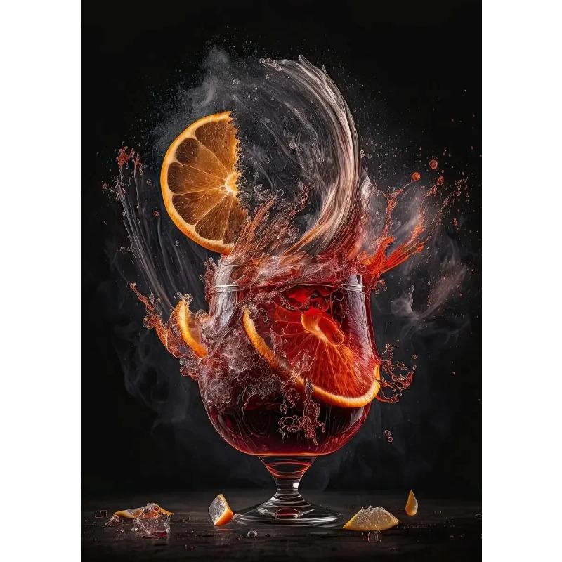 Cocktail Explosion poster Fruit Cocktail Don't Trust Bar Minimalist Print Canvas Painting for Living Room Modern Home Decor