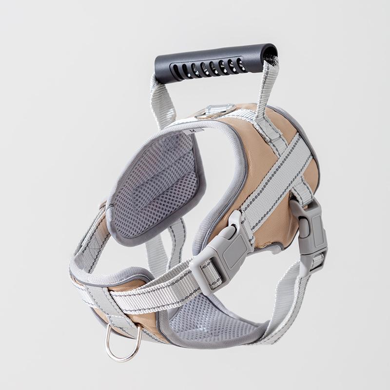 Dog Leash Vest Type Large Dog Explosion-proof Punch Velcro Chest Strap Labrador Walking Dog Leash Dog Chain