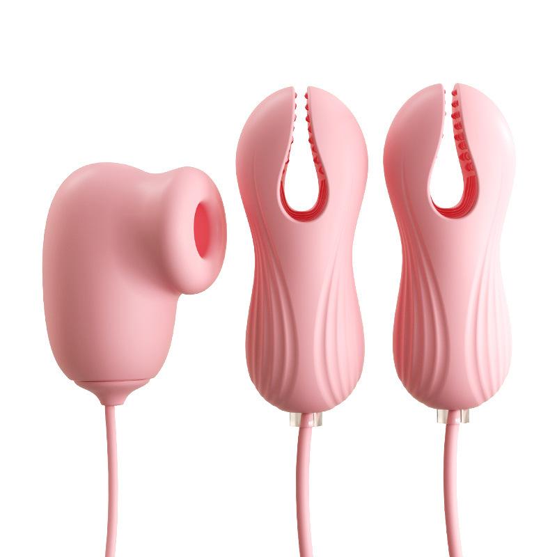 Electric Wearable Nipple Clip Vibrator G-spot Massage Stimulator Erotic Tease Nipple Clitoris Masturbator  Female Adult
