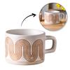 Keramiktasse Geometrisches Muster 250ml Tasse für Kaffee Tee