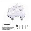 Deformation Shoes Roller Sneakers With 4 Wheels Skates Adult Kids Runaway Parkour Wheels Shoes For Women Men Youth Sport Shoes