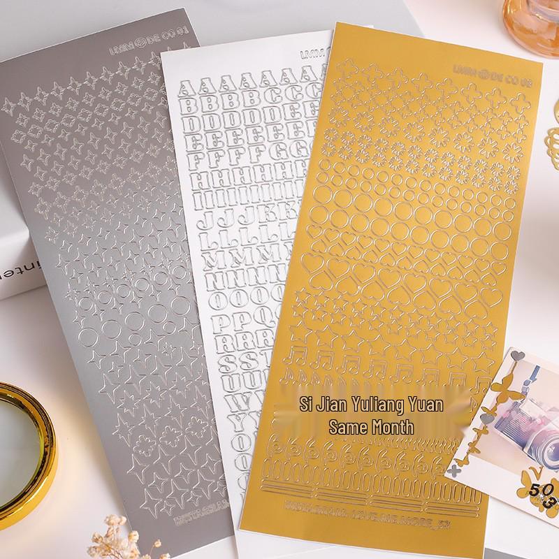 Korean Wannathis Cute PVC Letter & Number Stickers - Colorful, Multi-functional Decorative Stickers for Journals & Photos