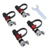 4Pcs Tire Deflator Kit Aluminum Alloy Car Tire Pressure Relief Valve Supports Adding Tire Pressure Sensor