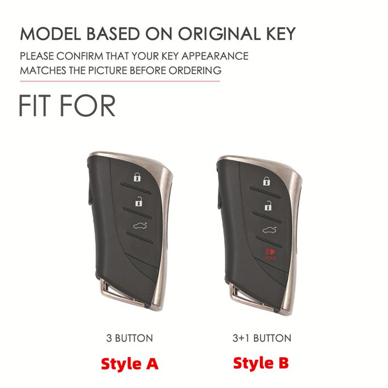 Leather Car Remote Key Cover For Lexus New ES200 ES300h LS500h NX350h NX400h RZ450e GX RX350h LX700h Key Case Holder Shell Chain