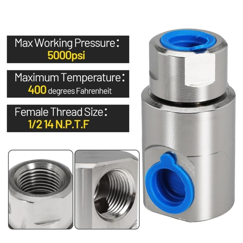 1/2Inch Hose Reel Swivel 5024-Ni-AL FXF Hose Reel Swivel Connector Heavy Duty Steel For Industrial Gardening