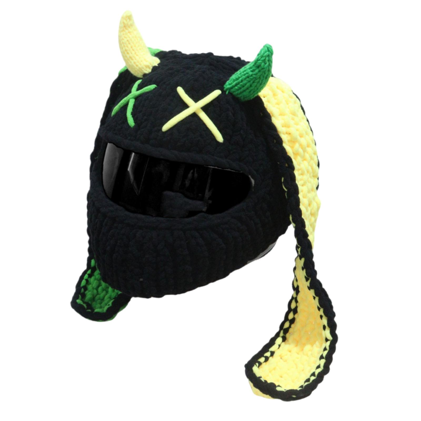 

Популярный чехол для мотоциклетного шлема, забавный плюшевый шлем с кроличьими ушками, защитный чехол для лица для веселых поездок и подарков 2