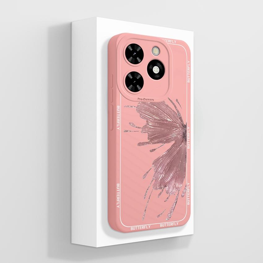 For Tecno Pop 10C Camon 40 Pro Premier Phone Bags Cute Black Cat Patterns Liquid Silicone Anti Fall Durable Premium Protection Cases For Tecno Housing