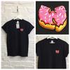 Actual Fact Shaolin x Pink Donut Black Embroidered Hip Hop Tee T-shirt