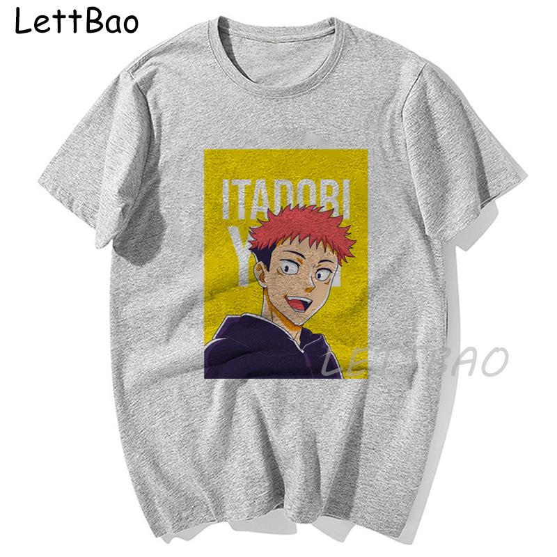 Anime Jujutsu Kaisen Manga T Shirt Unisex Women Harajuku Casual Yuji Itadori Graphics 100 Cotton Oversized