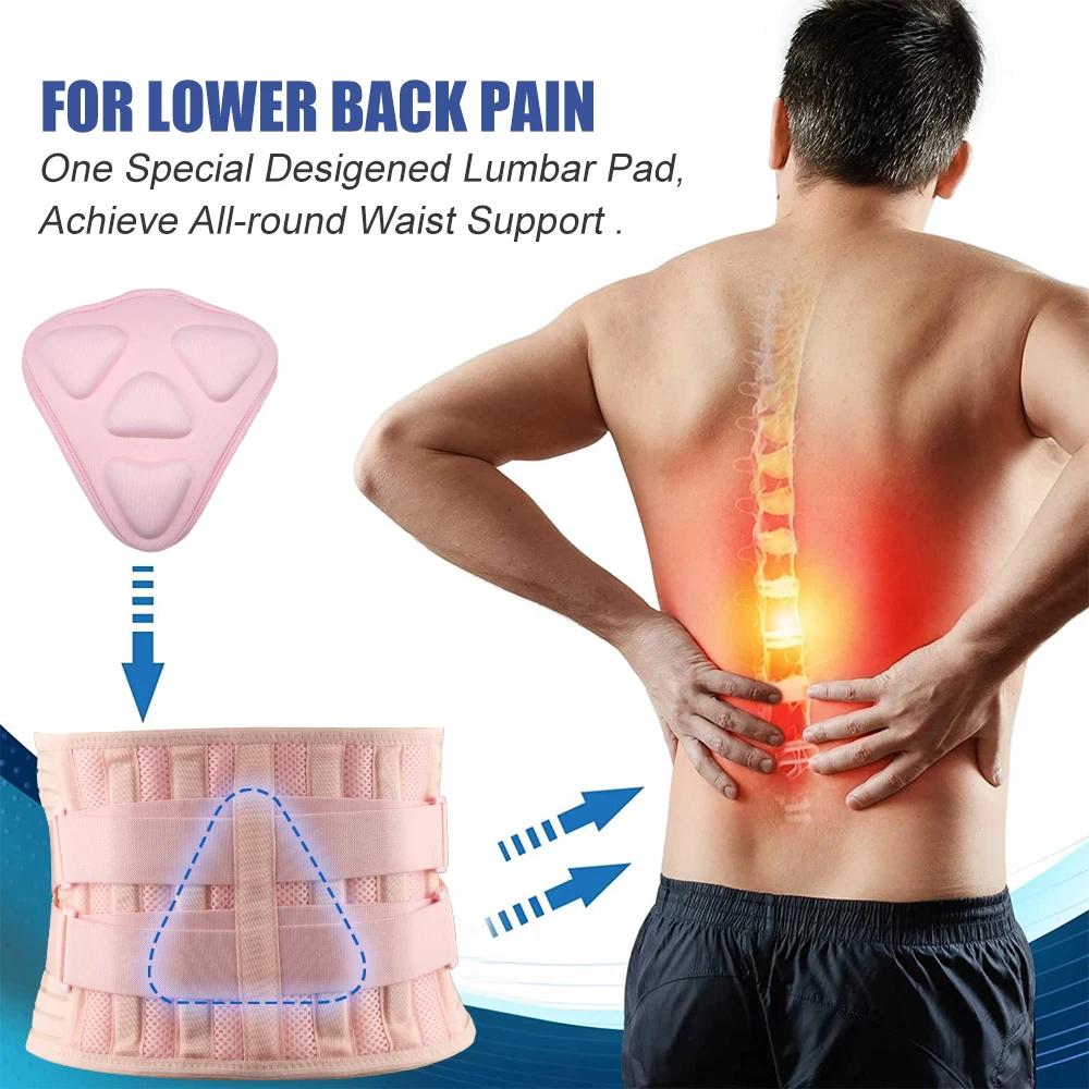 Nowe Wsparcie Lędźwiowe Regulowane Podwójne Ściąganie Pleców Pas Ortopedyczny Dekompresja Kręgosłupa Uśmierzenie Bólu Pleców Ściągnięcie Brzucha