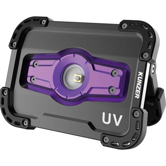 Projecteur UV - KUNZER - PL-2 - 400 lm - Rechargeable USB - Boîtier en aluminium