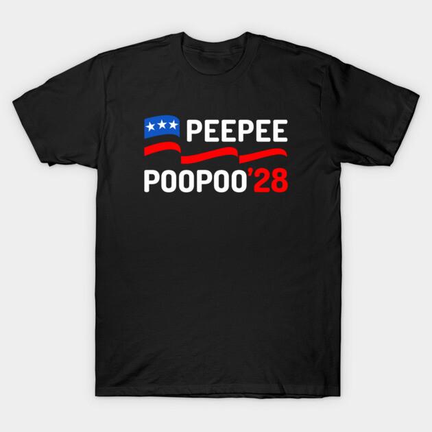 Asian Size Men Black Print T-shirt Peepee Poopoo 2028 No-Cut Print Cotton Tshirt S чёрный