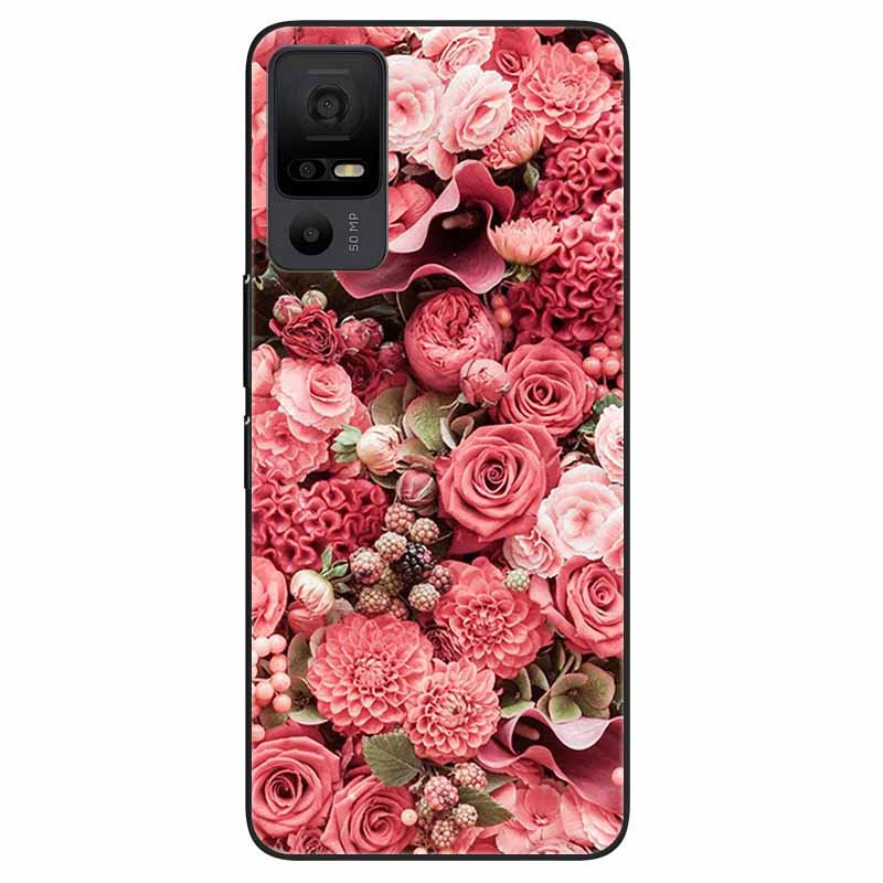 Phone Case for TCL 40 NXTpaper 5G Covers Black Bumper Silicone Soft Shell for TCL 40 NxtPaper 5G TPU Coques Lovely Marble Fundas