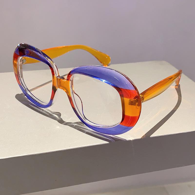 Anti Blue Light Oversized Glasses Women For Men Vintage Brand Designer Myopia Prescription Optical Colorful Eye Glasses Frame